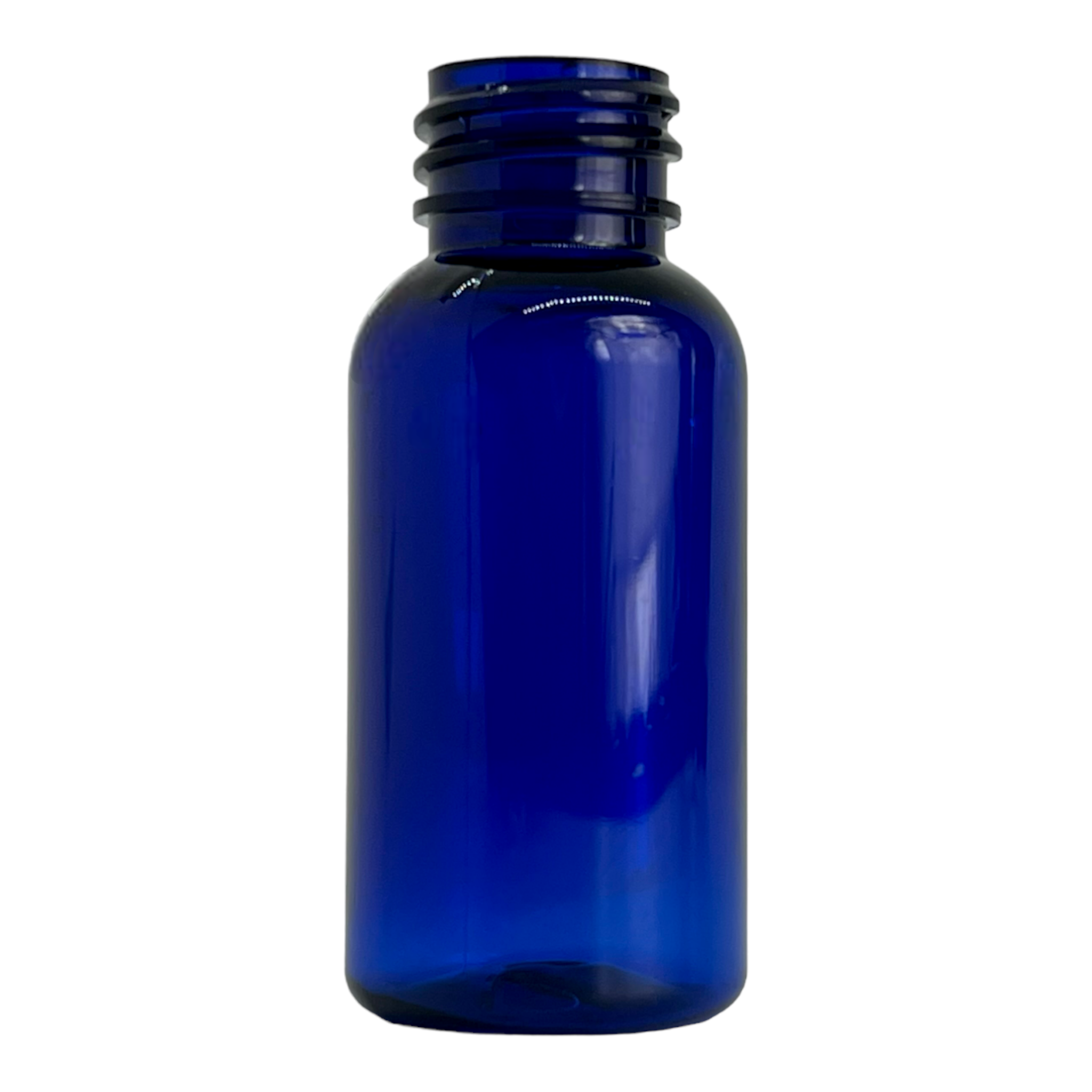 Bottles, Cobalt Blue PET Boston Round (30 mL)