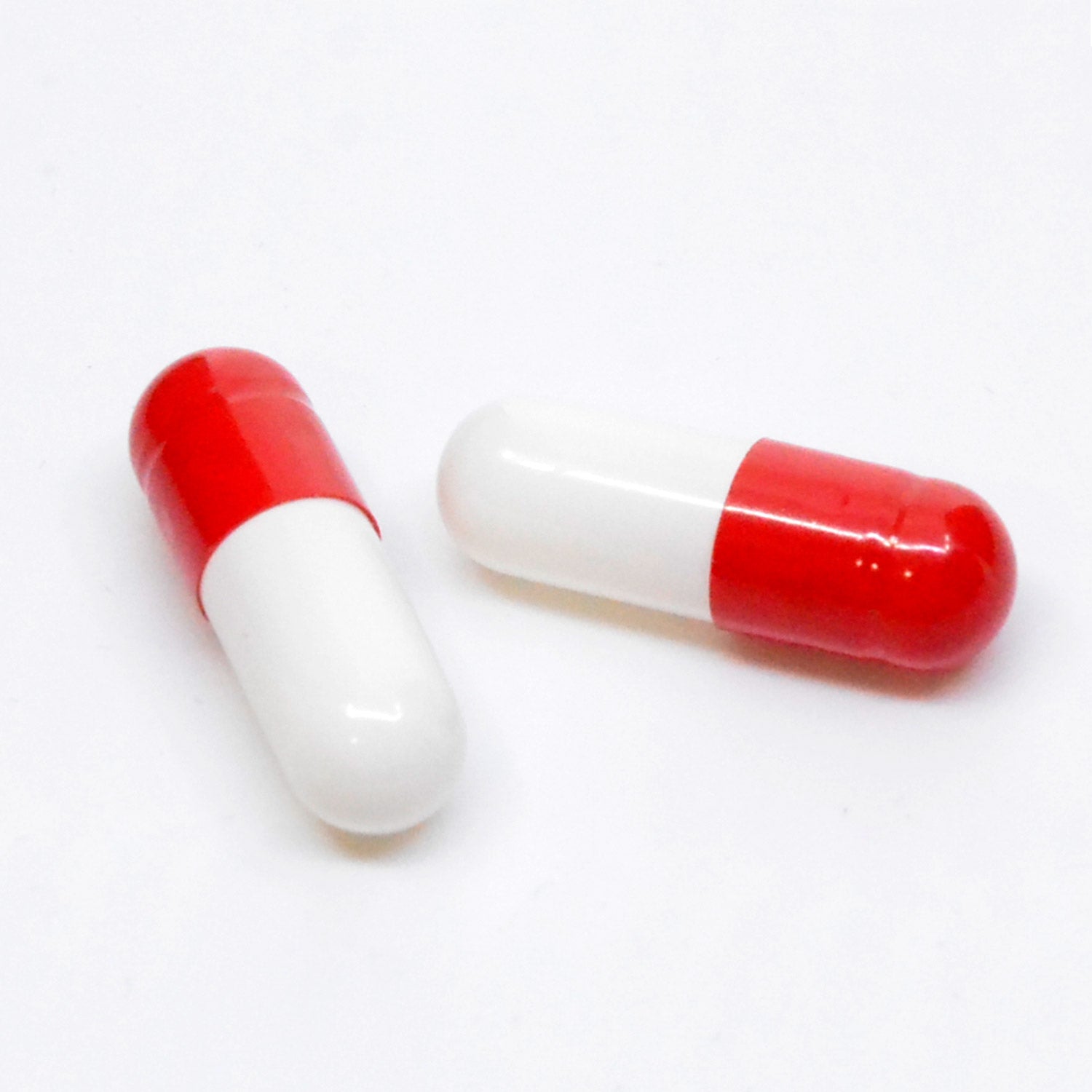 Size #0-Red/White - Gelatin Capsules