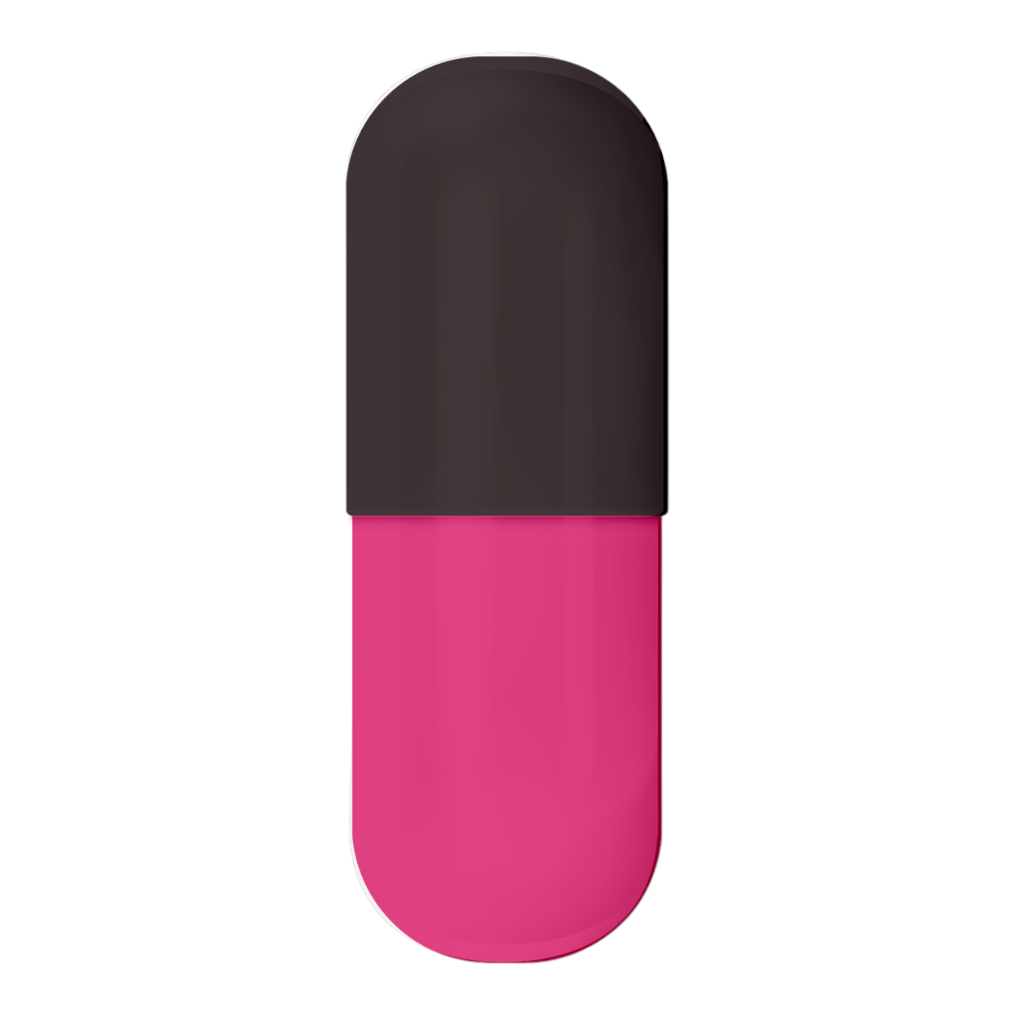 Gelatin Capsules, Size #3 (Gray Opaque/Pink Opaque)