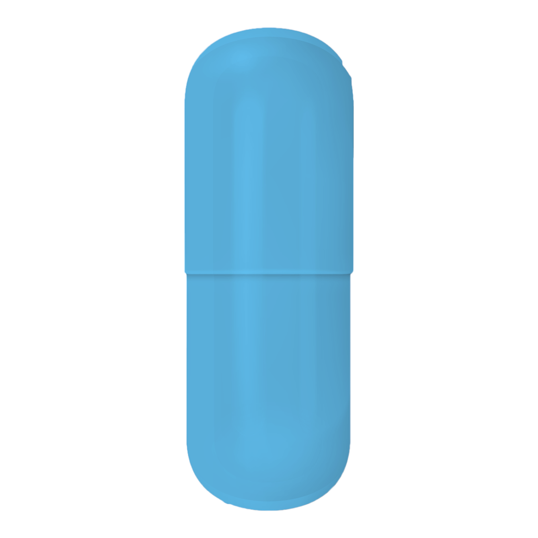 Gelatin Capsules, Size #0 (Powder Blue/Powder Blue)