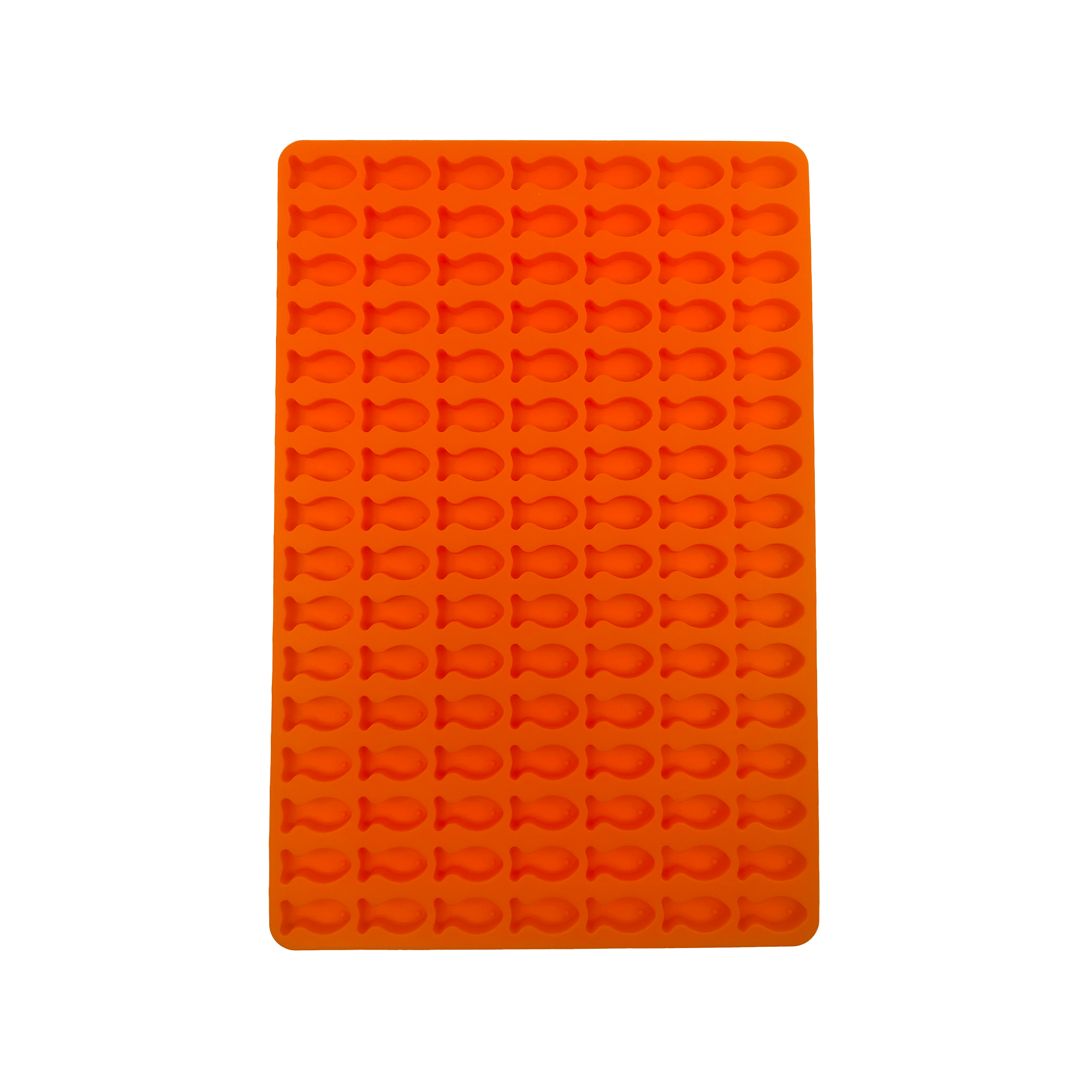 Silicone Troche/Chew/RDT Mold, Veterinary Small Fish Shape (112 Cavities)