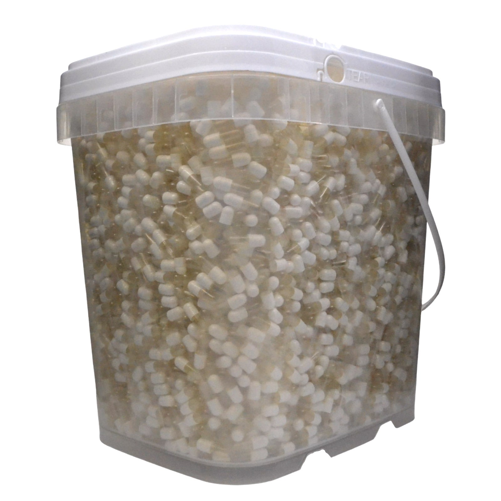 Gelatin Capsules, Size #3 (White Opaque/Clear)
