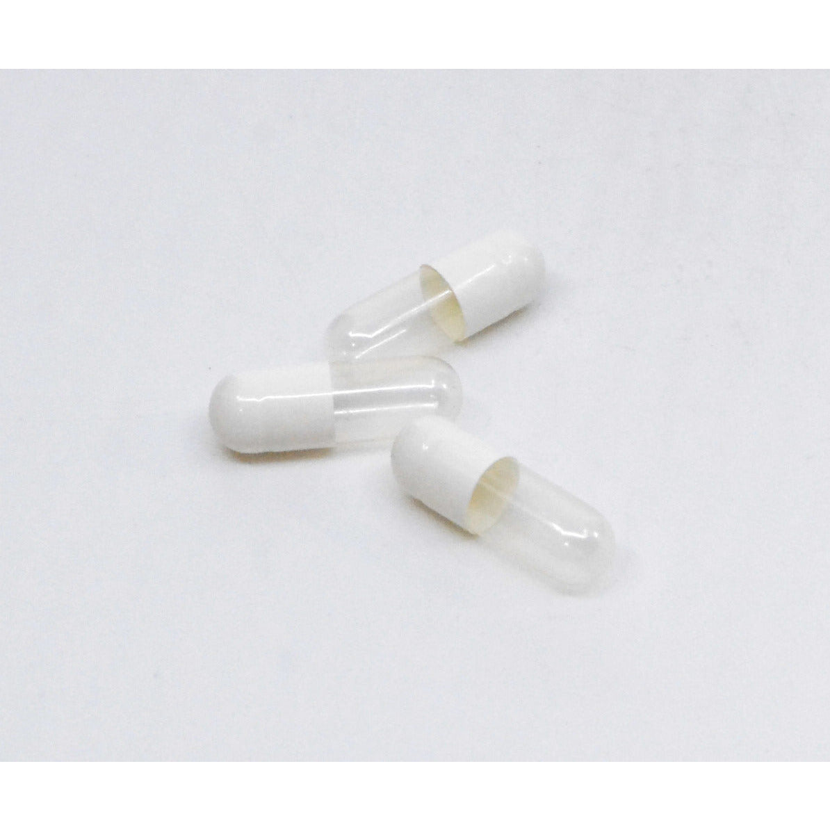 Gelatin Capsules, Size #1 (White Opaque/Clear)