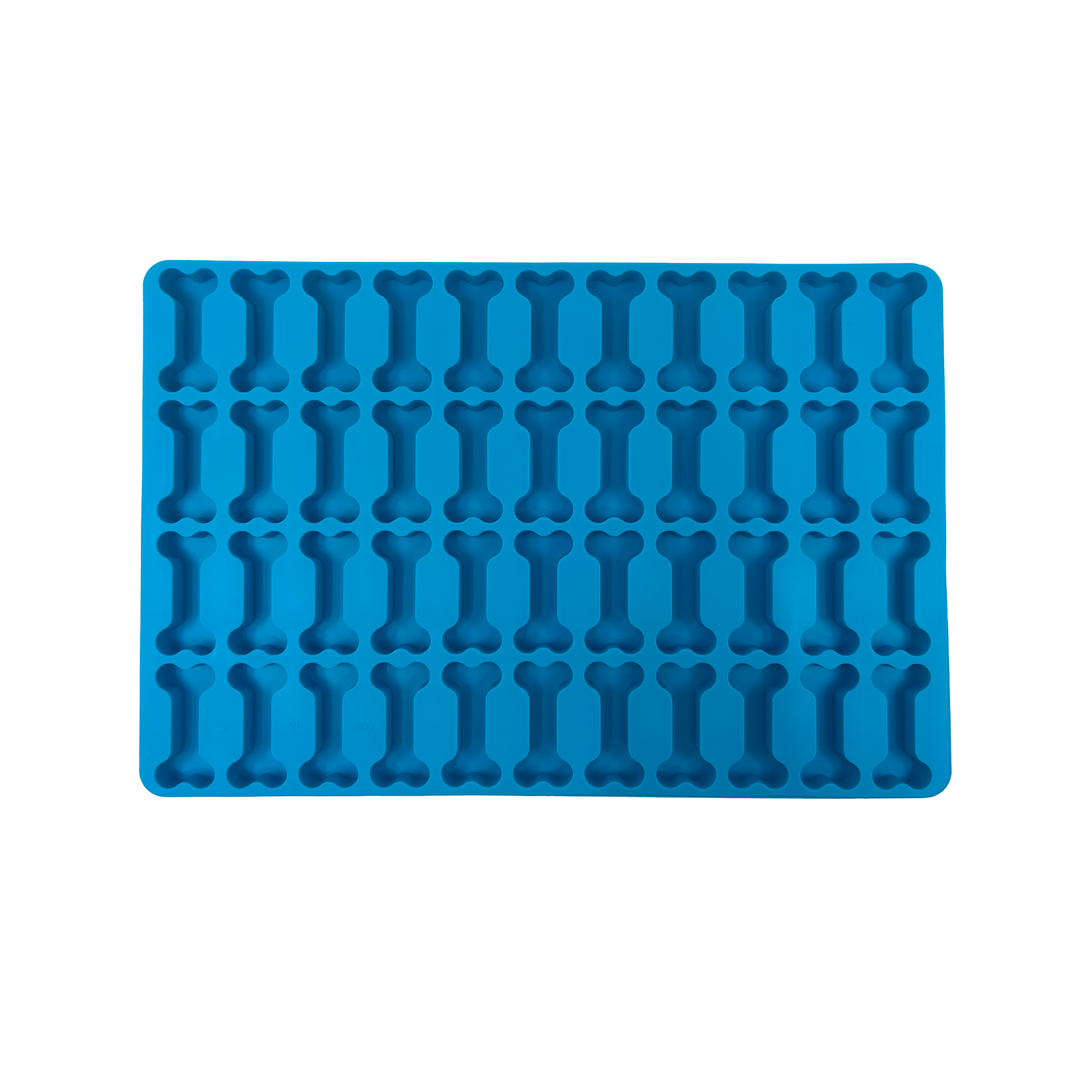 Silicone Troche/Chew/RDT Mold, Veterinary Large Dog Bone Shape (44 Cavities)
