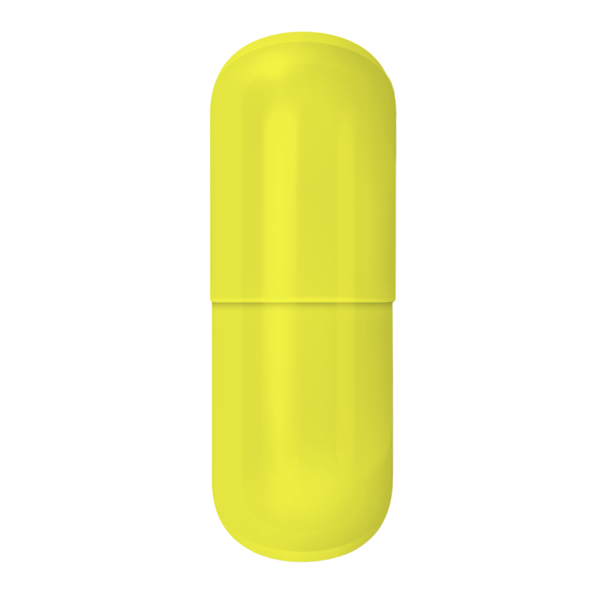 Gelatin Capsules, Size #0 (Yellow/Yellow)